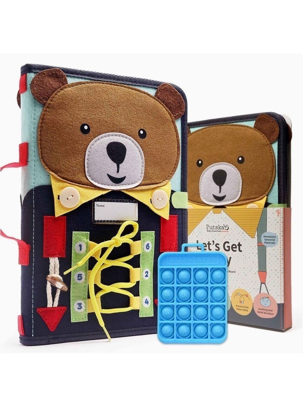 New in package Putska Children's "Let's Get Busy" Portable Busy Board